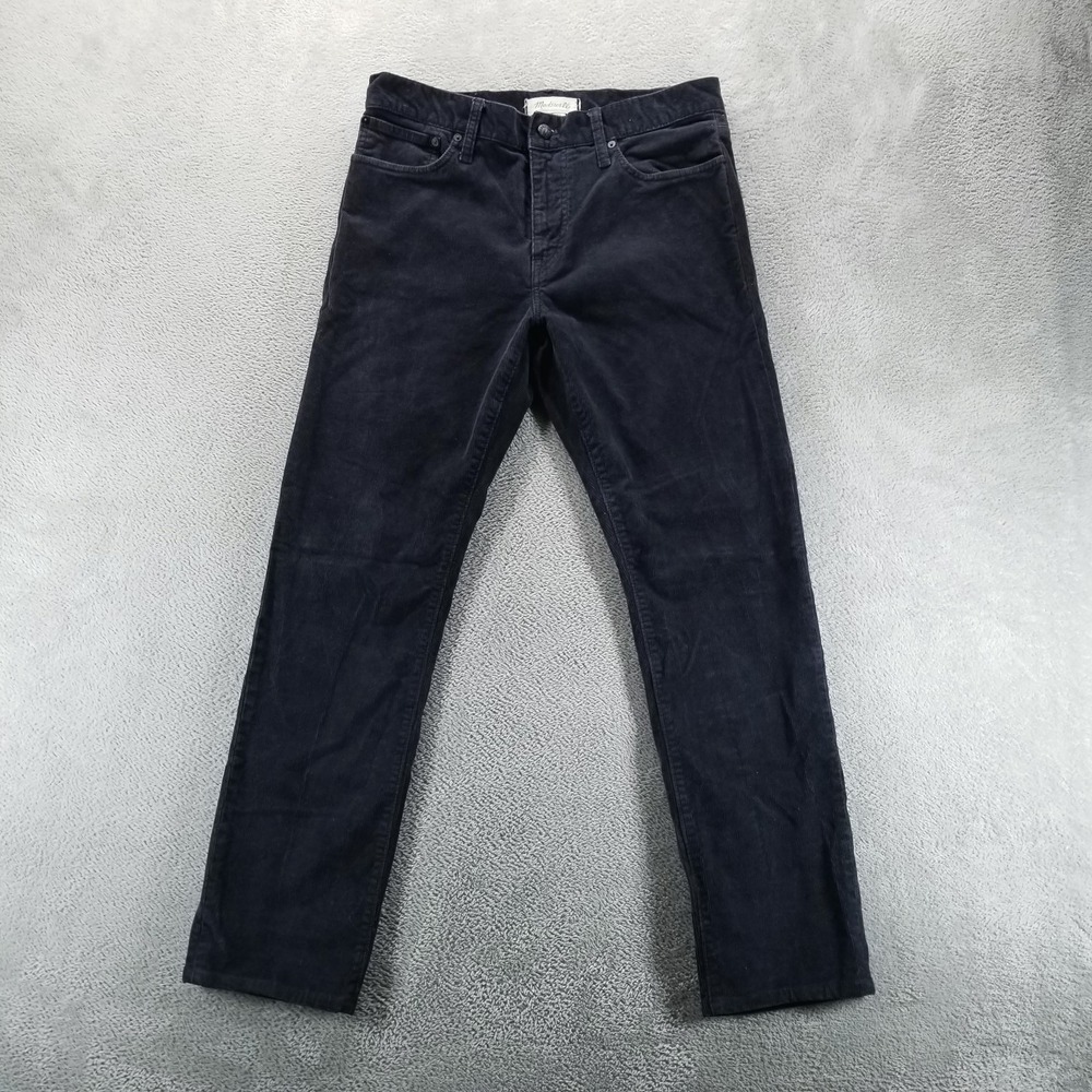 Madewell Pants Mens 33x32 Blue Straight Corduroy Mid‎ Rise Preppy Trousers